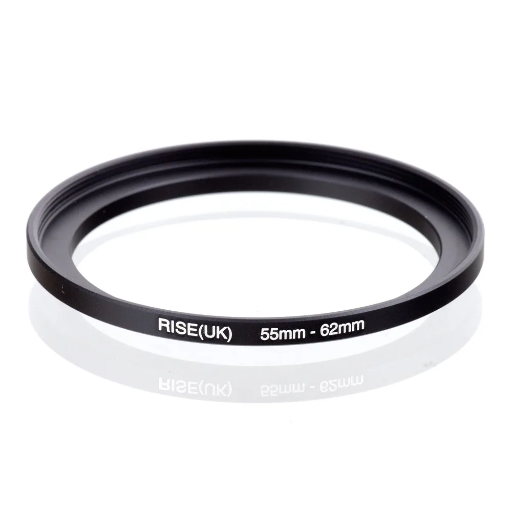 

original RISE(UK) 55mm-62mm 55-62mm 55 to 62 Step Up Ring Filter Adapter black