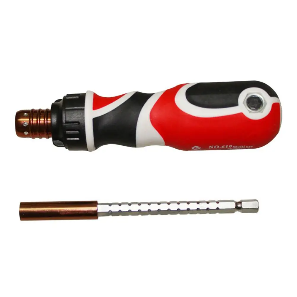 

New Dual Purpose Adjustable Ratchet Screwdriver Bits Magnetic Repair Hand Tools