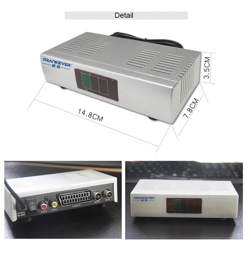 2017 New Arrival Television System TV Signal Standard Audio Video Signal Converter AV To RF Modulator TV 90-240V EU Plug RF408 (5)