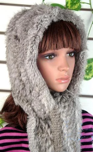 HSPL теплая шапка из кроличьего меха с шарфиком зимняя шапка|fur hat|rabbit fur hathat with scarf |