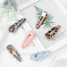 Новая мода, 1 пара, женские заколки для волос уксусной кислоты, заколки для волос с леопардовым принтом, заколки для волос для девочек, аксессуары для волос