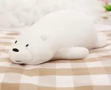 middle cute plush white bear toy soft lying bear pillow doll gift about 70cm