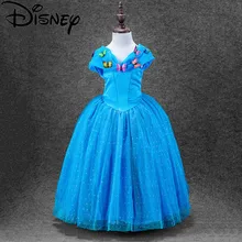 Disney замороженные платье Эльза и Анна Белоснежка Золушка для маленьких девочек принцесса косплэй вечерние детей Моана elza