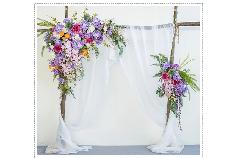 JAROWN Artificial Flower Row Flower Wall Wedding DIY Decor Arch Floral Stage Background Layout Decorative Flowers Props Flores (18)