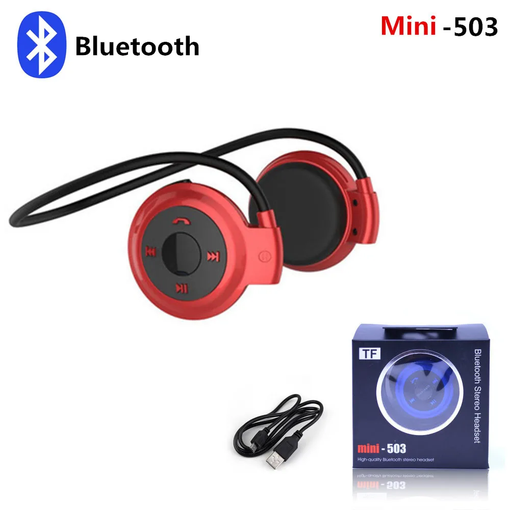 

Mini 503 Ear-Hook Stereo Earphones Wireless Bluetooth Headset Sports Headphone Support TF Card Speakers +Micro MP3 Player Earbud