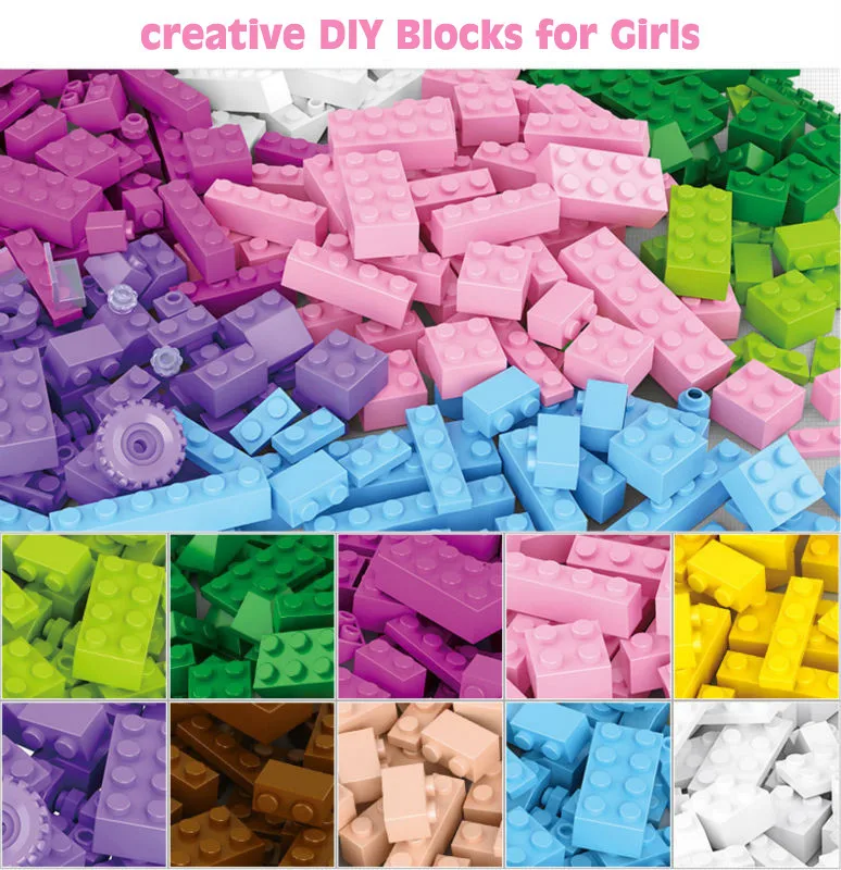 

Sluban 415PCS Pink Girls Creative DIY Enlighten Imagination Building Blocks Bricks Compatible with Lepin Friends