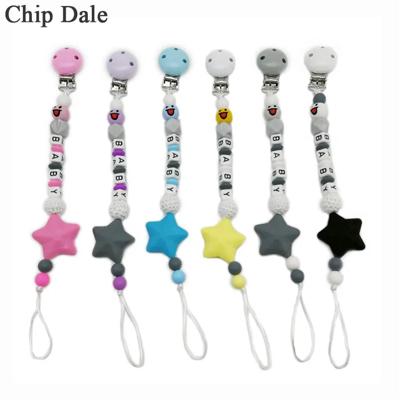 Dummy Clip CIips Strap Baby Gift Plastic CIip...Any Name..