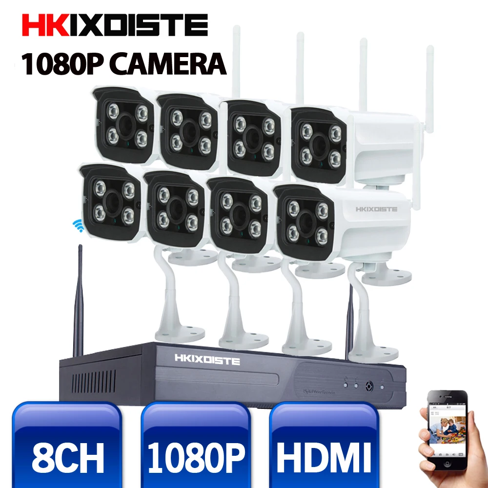 bilder für 8CH CCTV System Wireless NVR 8 STÜCKE 2.0MP IR Außen P2P Wifi IP CCTV Sicherheit Kamera-system Überwachung Kit 1080 P WIFI kamera bilder für 8CH CCTV System Wireless NVR 8 STÜCKE 2.0MP IR Außen P2P Wifi IP CCTV Sicherheit Kamera-system Überwachung Kit 1080 P WIFI kamera