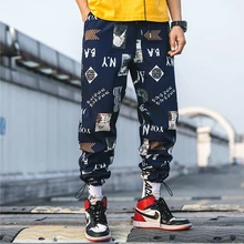 2019 Hip Hop Sweatpants Male Harajuku Vintage Fashions Pants Man Print Streetwear Joggers Plus Size Joggingbroek Mannen Casual 2019 Hip Hop Sweatpants Male Harajuku Vintage Fashions Pants Man Print Streetwear Joggers Plus Size Joggingbroek Mannen Casual