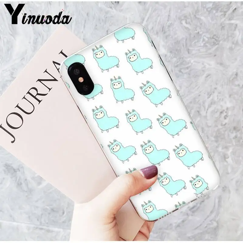 Cute cartoon animal alpaca small dinosaur