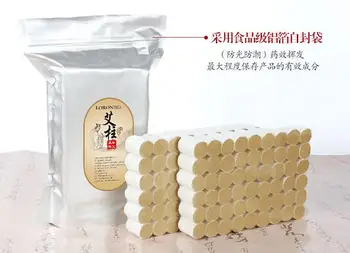 

free shipping 108 pcs moxa roll moxibustion with moxa box handmade wormwood roll acupuncture massage moxa