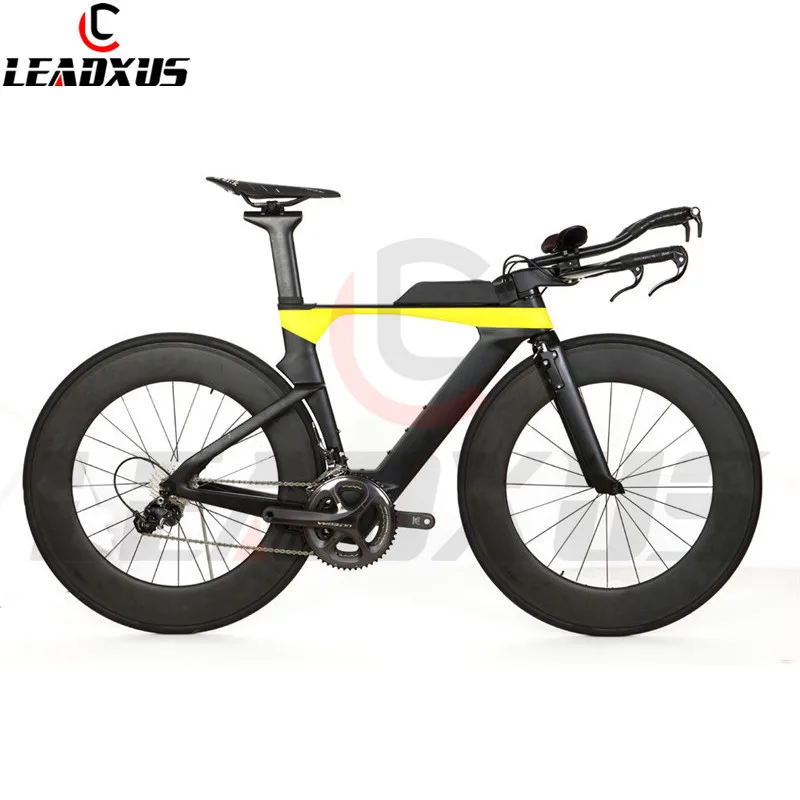 Cheap Leadxus Kx3000 Tt Complete Bike Time Triathlon Bicycle Carbon Frame+88mm Carbon Wheel+handlebar+r8000 Group+saddle 5