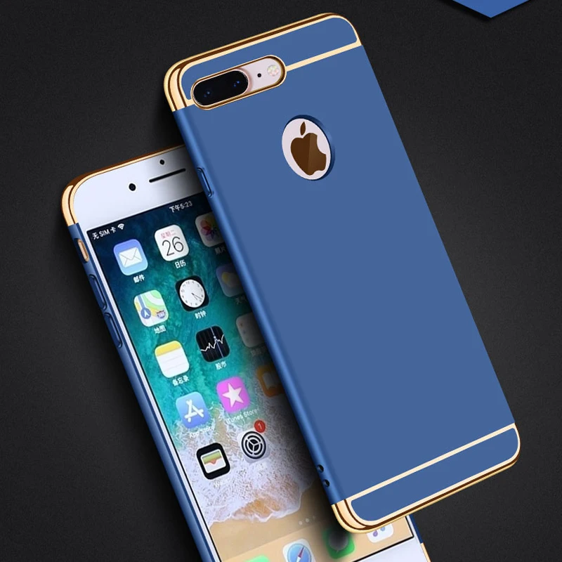 Защитный чехол для iPhone 7 роскошный автомобильный с магнитным кольцом анти бунт 3 в