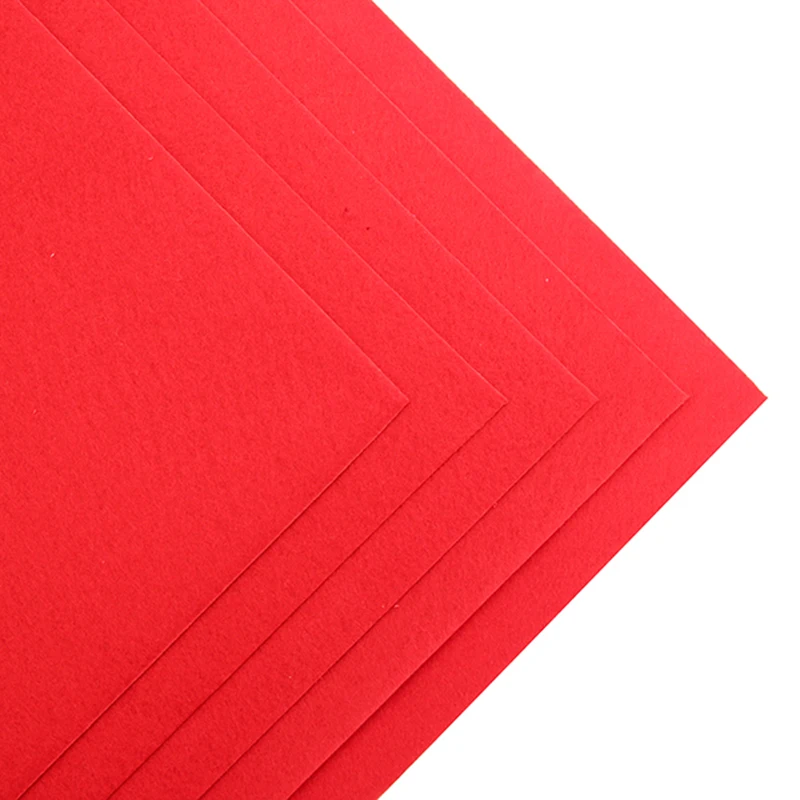 Ткань высокое качество чистый цвет полиэстер нетканые войлок DIY чувствовал для цветок кукла 1.0 мм толщиной ФЕТР 30 x 30 см