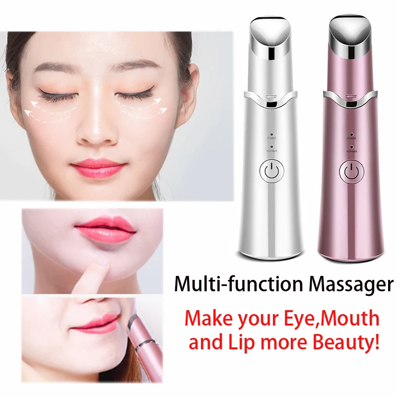 

Multi-function Electric Eyes Lips Massager USB Rechargeable Anti Aging Wrinkle Lip Massage Tool Facial Skin Care Beauty Device