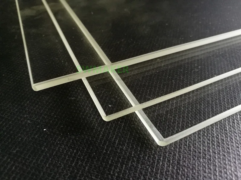 Placa de Construção de Vidro de Borosilicato para Cama Peças de Impressora Swmaker Aquecida Faça Você Mesmo Tevo Tarântula 3d 220*220mm 220x280mm 4 vidro de borosilicato para cama aquecida diy