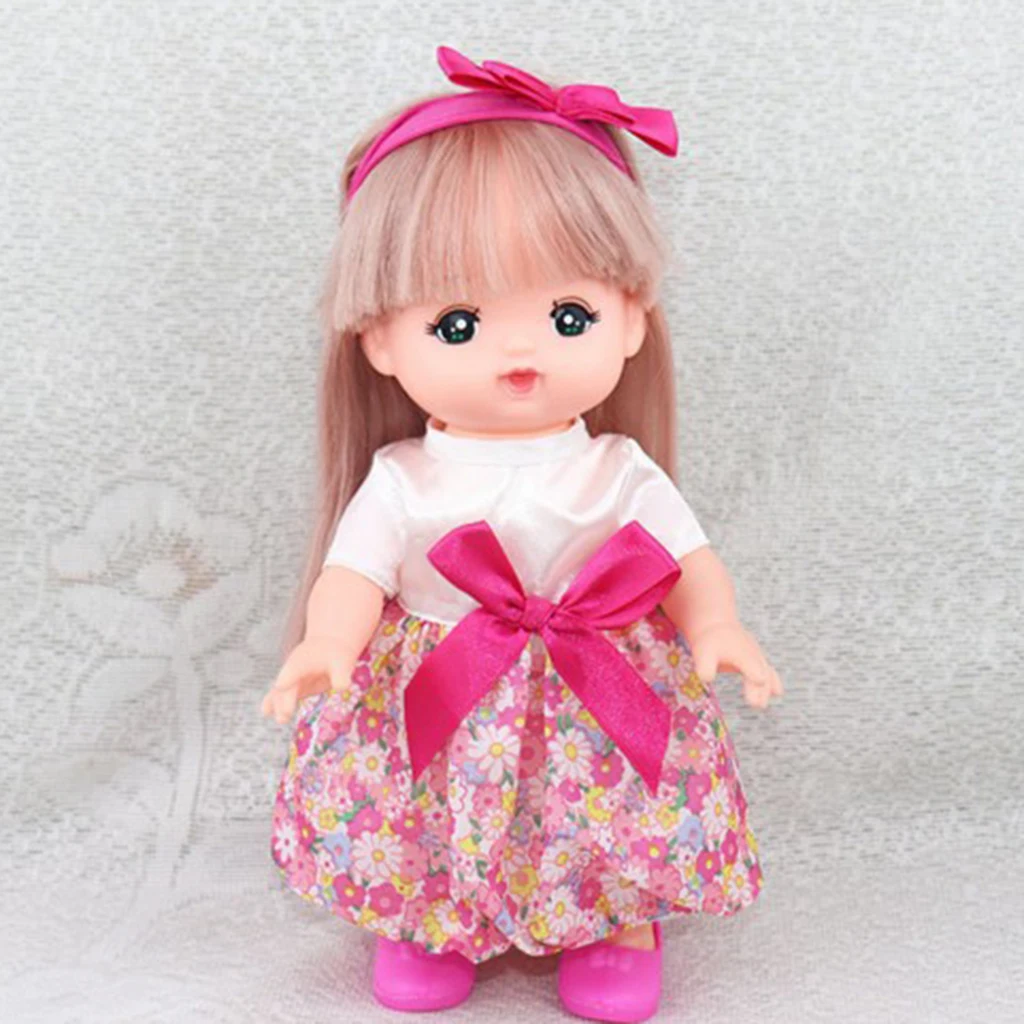 4 Set Handmade Fashion Dress Accessories for 25cm Mellchan Baby Dolls 9-11inch Reborn Girl Doll Accessory