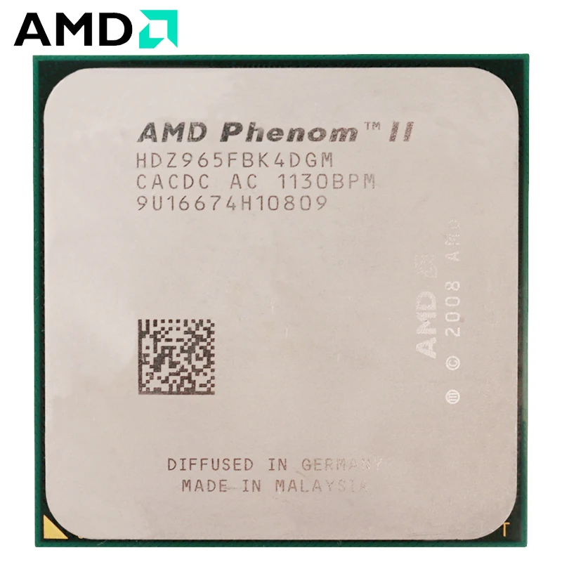 

AMD Phenom II X4 965 CPU Socket AM3 125W 3.4GHz 938-pin Quad-Core Desktop Processor CPU X4 965 socket am3