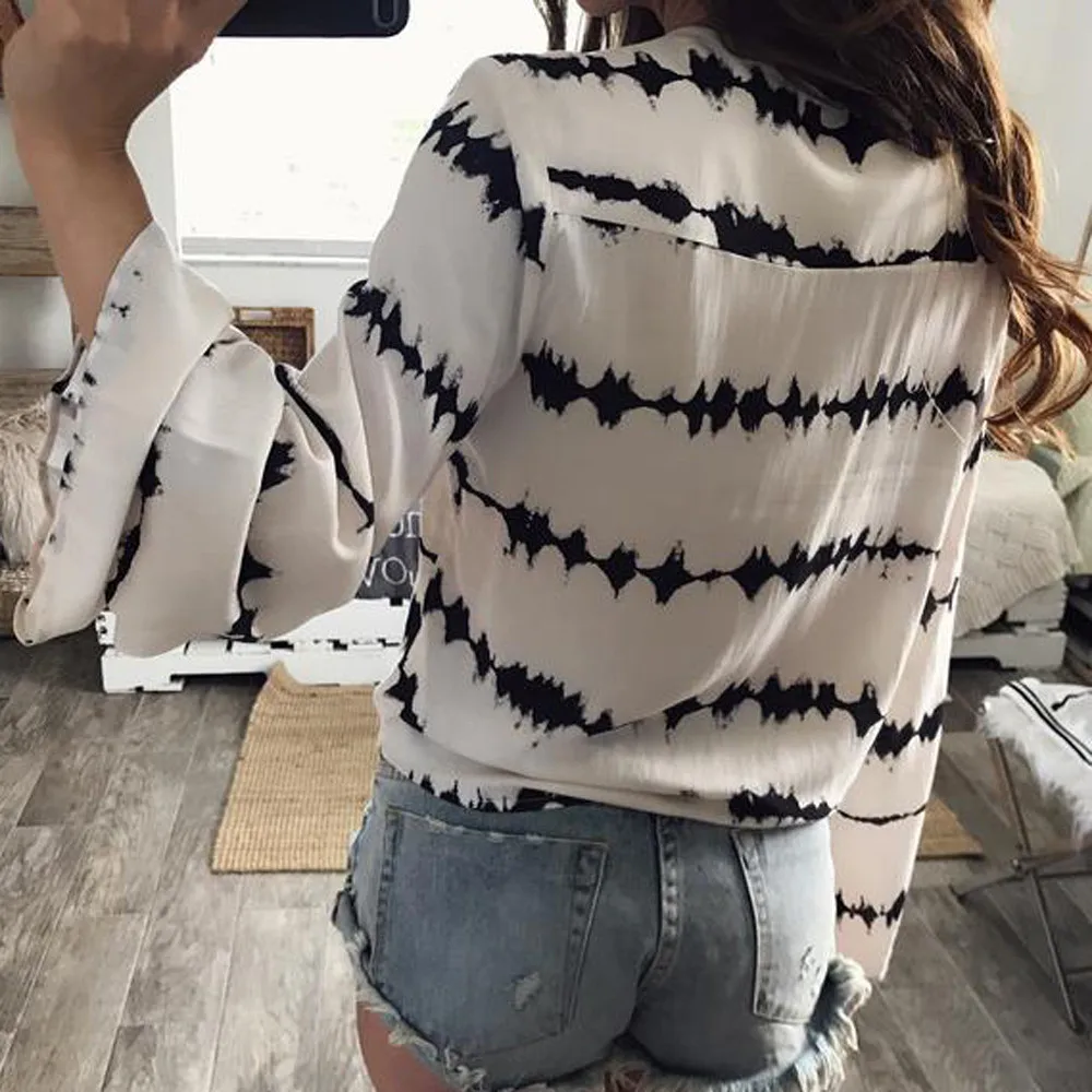 KANCOOLD T-Shirt new high quality Women Loose Long Sleeve T-shirt Printed Tops Chiffon Casual sexy T-shirt women JAN29 KANCOOLD T-Shirt new high quality Women Loose Long Sleeve T-shirt Printed Tops Chiffon Casual sexy T-shirt women JAN29