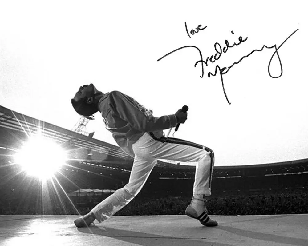 

N2496 Freddie Mercury Queen Signed Autographed Bohemian Rhapsody New Wall Sticker Silk Fabric Poster Art Indoor Decor Bright