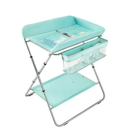 

Crib diaper table multi-function nursing table bath table portable folding nany bed