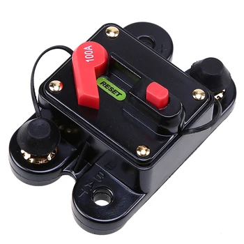 

100A Car Audio Inline Circuit Breaker Fuse For 12V Protection For Car Audio/Video System Overload Protection