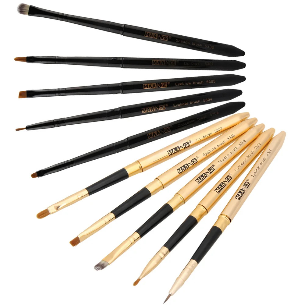 5Pcs Soft Fiber Eye Makeup Brushes Set Eyeshadow Eyebrow Eyeliner