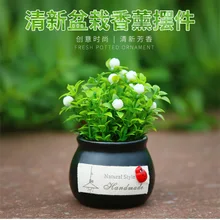 Автомобиль маятник моделирование завод благоприятный фрукты горшок автомобиль одноцветное мазь Зеленый небольшой свежий автомобильные аксессуары