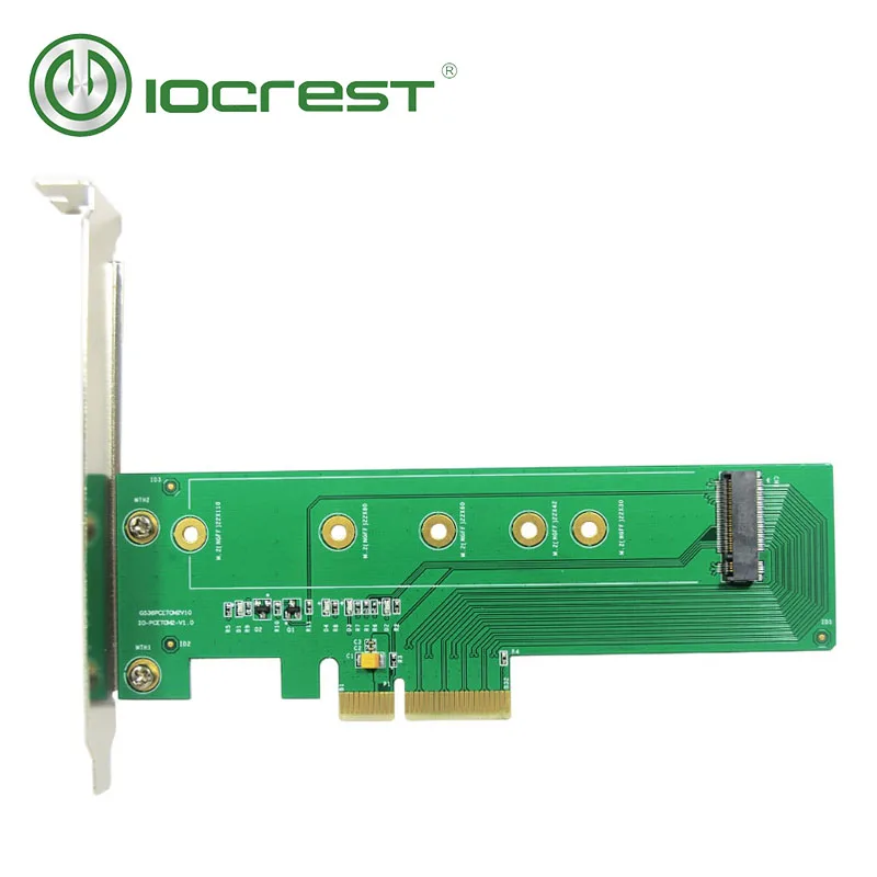 IOCREST M.2 ngff M ключ NVMe к PCI-e 3,0x4 адаптер pci express адаптер для 22110 2280 2260 2242 2230 ssd двойное напряжение питания