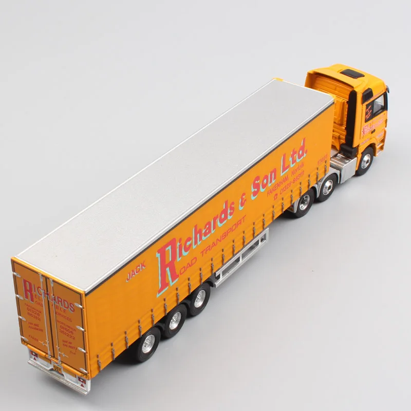 1: 76 масштабный бренд corgi Actros контейнер сверхмощный грузовой автомобиль с прицепом Richards& Son Ltd haulage металлическая литая модель автомобиля игрушки