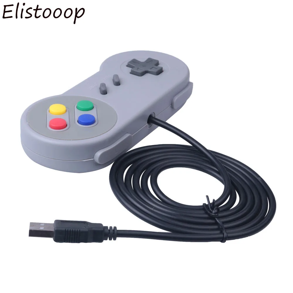 Elistooop USB игровой контроллер игровой для SNES игровой коврик для Windows PC
