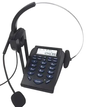 

NEW Call Center Noise Cancellation Monaural Headset Telephone Backlight Dial Key Pad with PC Recording function,RJ9 Plug headset