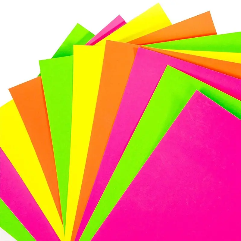 120X листов A4 неоновые карты-флуоресцентный Craft карточки