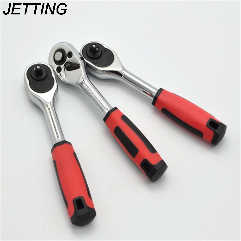 

JETTING 1Pcs 1/4" High Torque Ratchet Wrench for Socket 24 Teeth Cr-v Quick Release Professional Hand Tools A Type