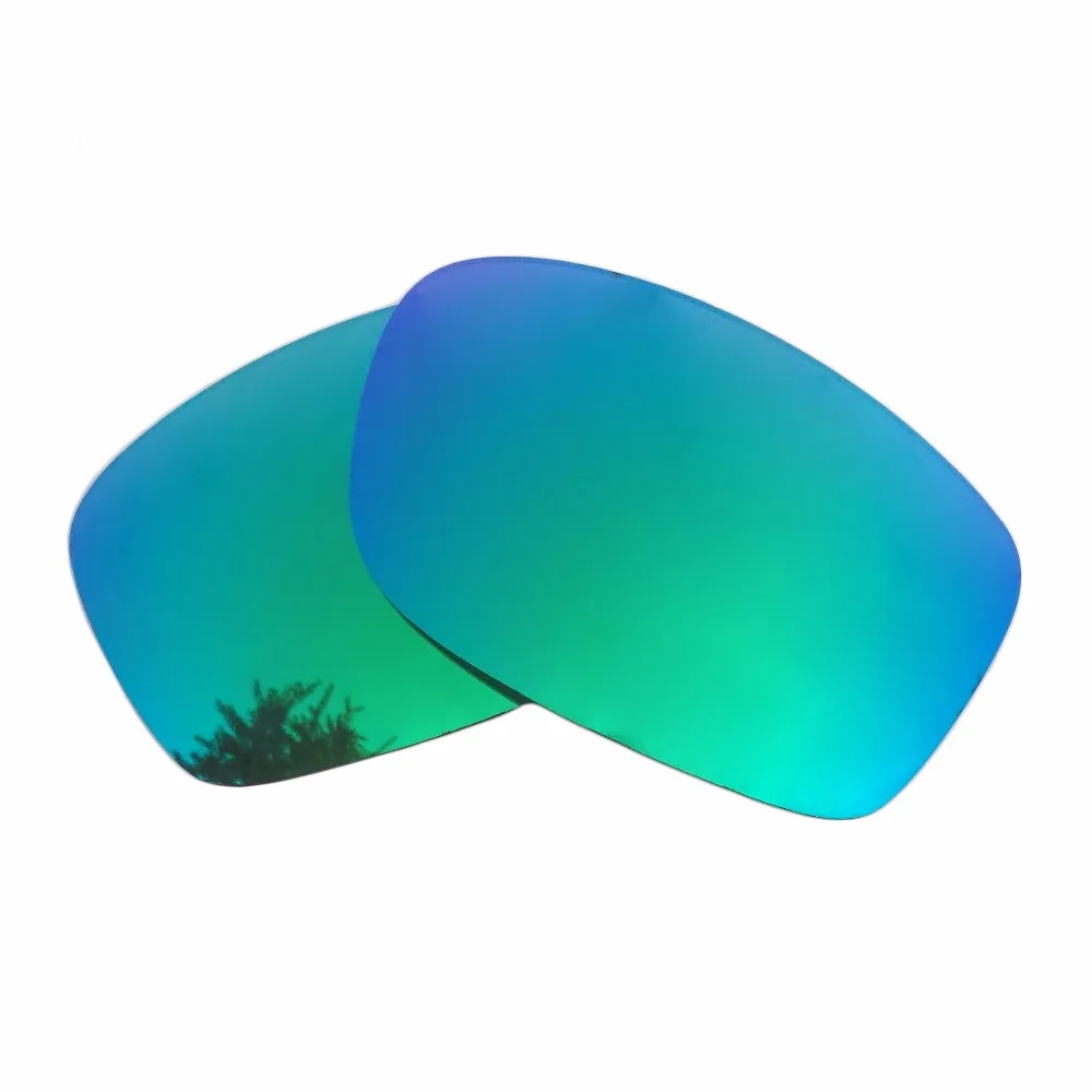 Зеленые зеркальные Поляризованные замены линзы для Fives Squared солнцезащитные очки кадра 100% UVA и UVB