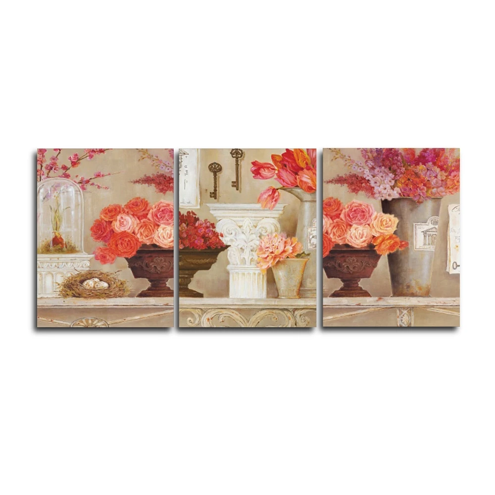 Laeacco Canvas Calligraphy Painting Nordic Retro Still Life Posters and Prints Flowers Wall Art for Living Room Decor Pictures | Дом и сад