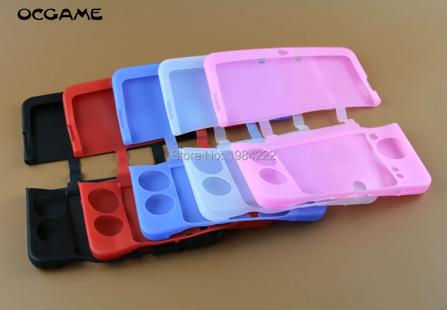OCGAME для нового 3DS Новый красочный силиконовый чехол защитный резиновый чехол| |