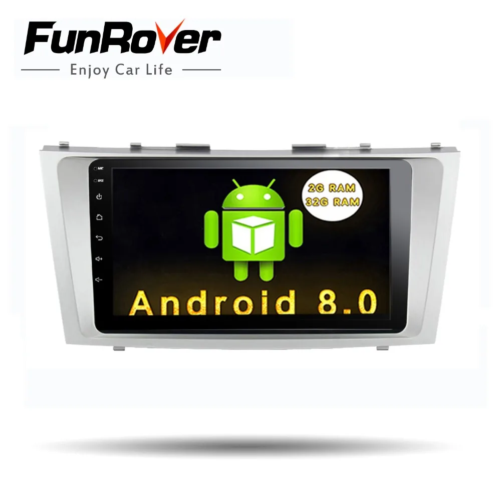 

Funrover 9" Android 8.0 2 din Car dvd For Toyota Camry 2007 2008 2009 2010 2011 Radio gps Navigation Stereo With Steering Wheel