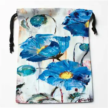 

Custom Printing Blue Flowers (1) Drawstring Shopping Bags Travel Storage Pouch Swim Hiking Toy Bag Unisex Multi Size18-12-05-56