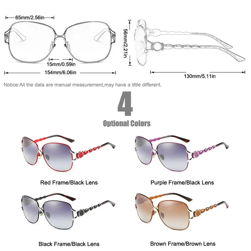 MYMARCH BRAND DESIGN Fashion Polarized Sunglasses Women Luxury Designer Metal Frame Glasses Oversized High Quality Oculos UV400