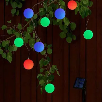 

Led String 10M 20 Balls Solar Fairy Light Garden Ball Light Outdoor Wedding Lantern Home Decoration Patio luci natale esterno