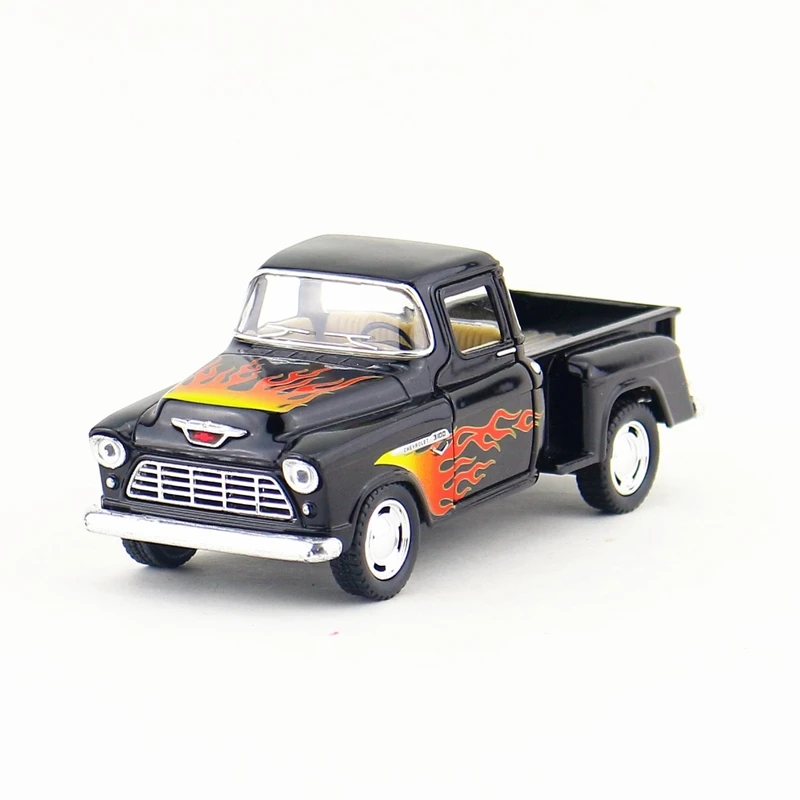 

KINSMART Die Cast Metal Model/1:32 Scale/1955 Chevy Stepside Pick-up toy/Pull Back Car/Children's gift/Educational Collection