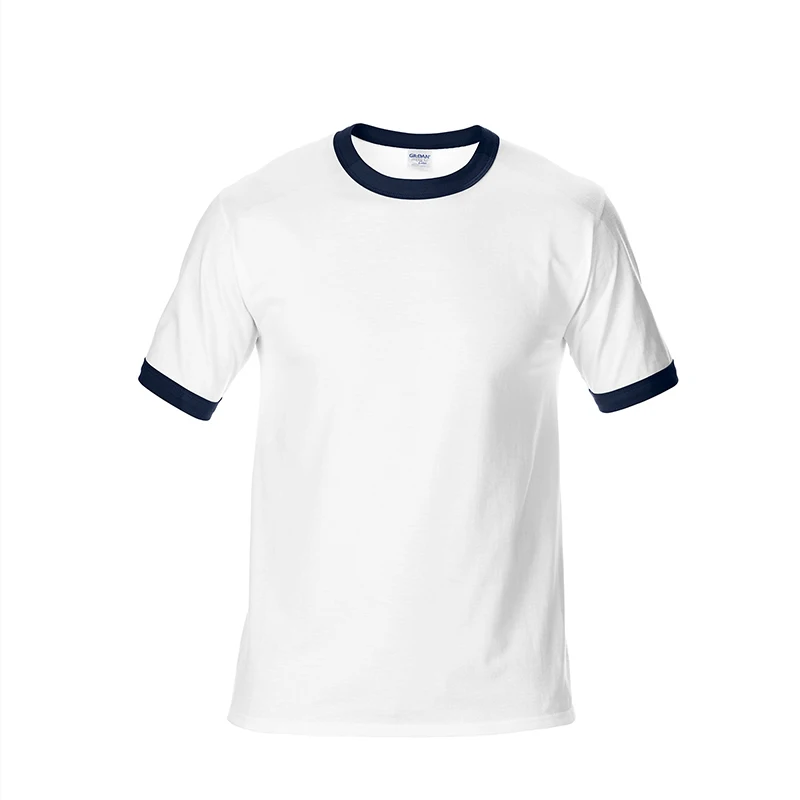 

New 2018 Europe Size Solid color 100% Cotton T Shirt Mens Black White T-shirts 2017 Summer cozy T-shirt Tops Large size S-3XL