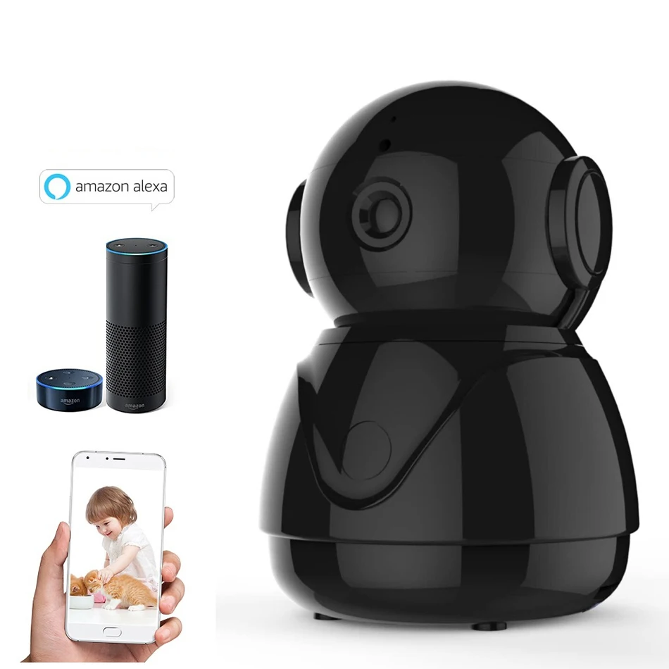Seculink 1080P Home IP Camera Pan/Tilt Night Vision Motion Detection Alarm 2-Way Audio WiFi Wireless Video Monitoring