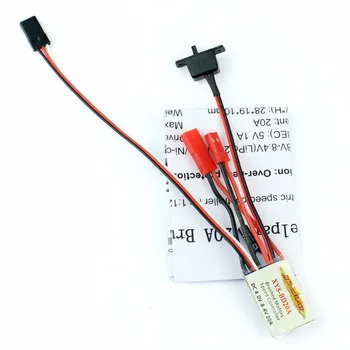 

3 pcs With brake function 20A Brushed ESC Car Motor Speed Controller Bothway for 1/16 1/18 Car Boat F05615-3