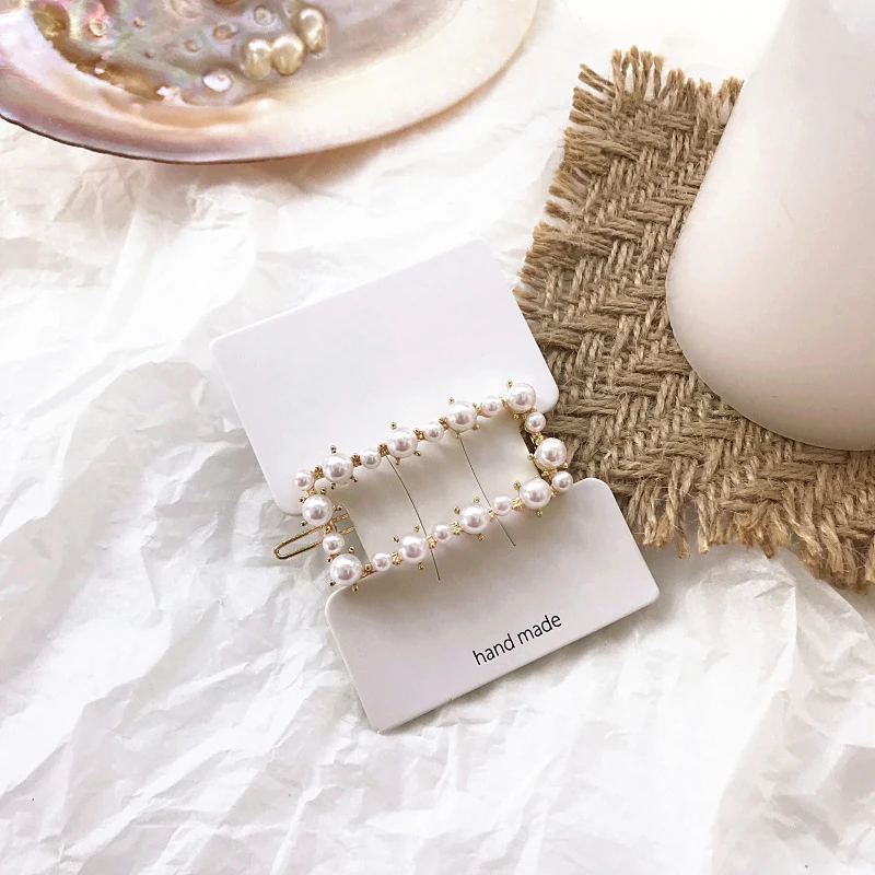 Fashion Crystal Pearl Hair Clip Metal Hairclip Elegant Barrette Bobby Hair Pins Wedding Hair Styling Tool Hair Clips for Women Fashion Crystal Pearl Hair Clip Metal Hairclip Elegant Barrette Bobby Hair Pins Wedding Hair Styling Tool Hair Clips for Women