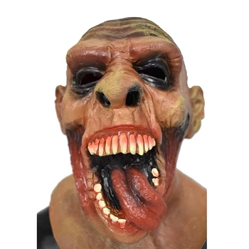 

Latex Zombie Halloween Mask Melting Horror Costume Dead Scary Head Masks Bloody Carnival Cosplay