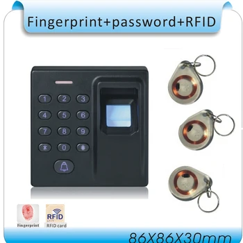 

DIY D1 Fingerprint & password&125KHZ RFID 3 in 1 Special fire door access control system +10pcs crystal