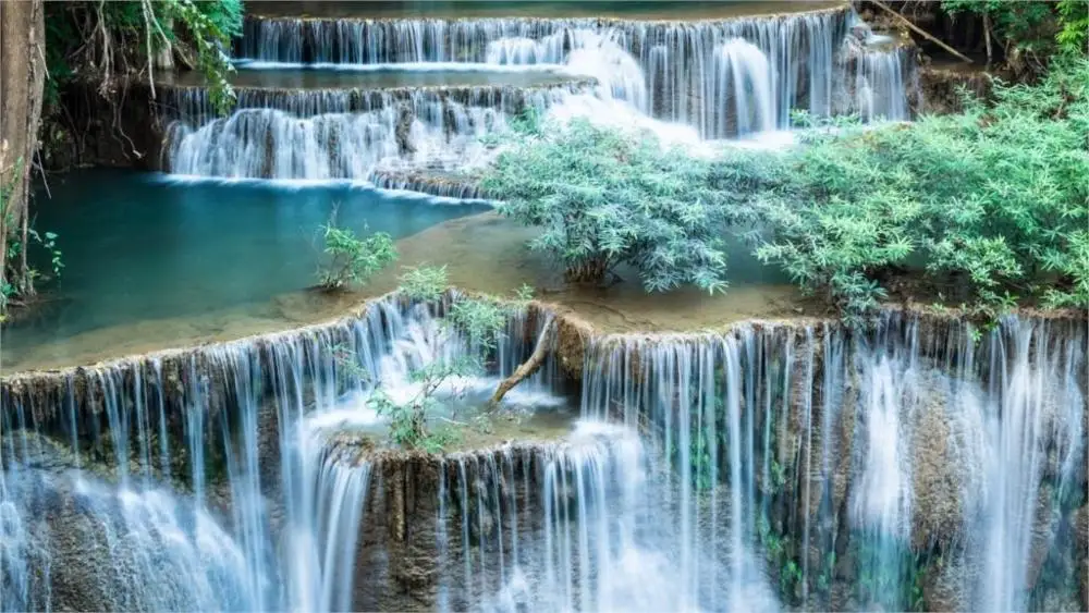 Belle Nature Paysage Spectaculaire Cascades Maison Decoration