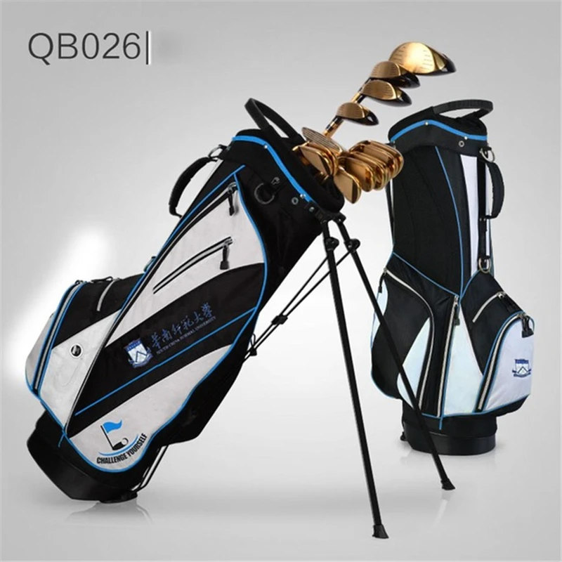 Pgm сумка для гольфа, водонепроницаемая мужская сумка для гольфа Caddy, штатив-стойка, сумка для гольфа, женская сумка с кронштейном и подставкой для пистолета, 14 клубов D0068 - Цвет: Синий